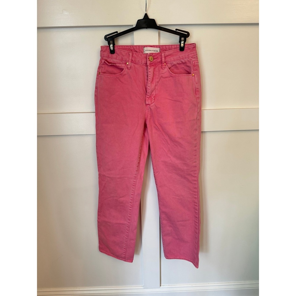 Articles of Society pink denim size 26 straight leg EUC